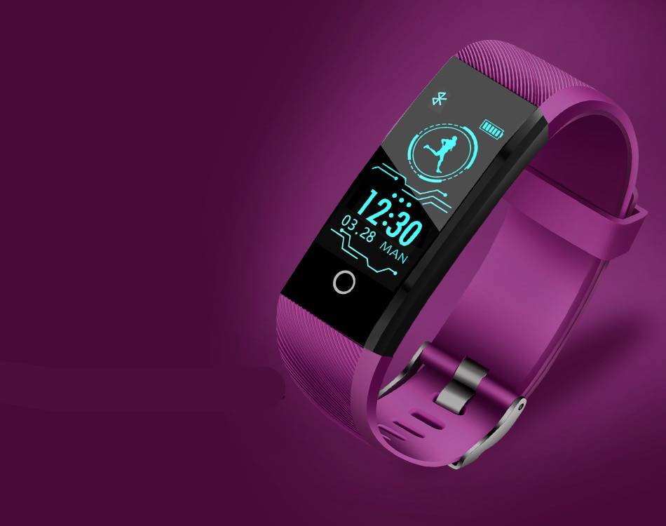 Unisex Sports Smart Watch Pedomtere Fitness Trackers Health & Beauty cb5feb1b7314637725a2e7: Black|Black Band|Blue|Light Blue|Purple|Red