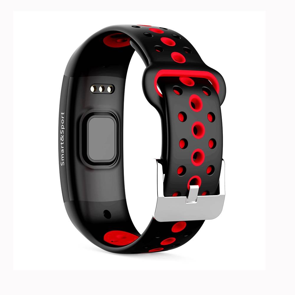 Two Tone Strap Fitness Tracker Fitness Trackers Health & Beauty cb5feb1b7314637725a2e7: Black|Blue|Gray|Red|Red Black|White
