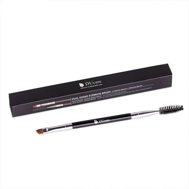 Professional Double-Sided Synthetic Hair Eyebrow Brush Health & Beauty Makeup Tools a4a8fbf9f14b58bf488819: Black