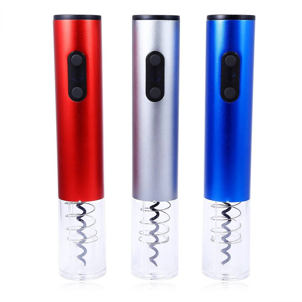 Professional Automatic Bottle Corkscrew Barware Kitchen Accessories cb5feb1b7314637725a2e7: Blue|Red|Silver