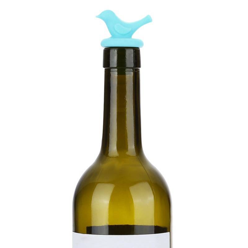 Bird Shaped Wine Bottle Stopper Barware Kitchen Accessories cb5feb1b7314637725a2e7: Blue|Green|Pink|Purple