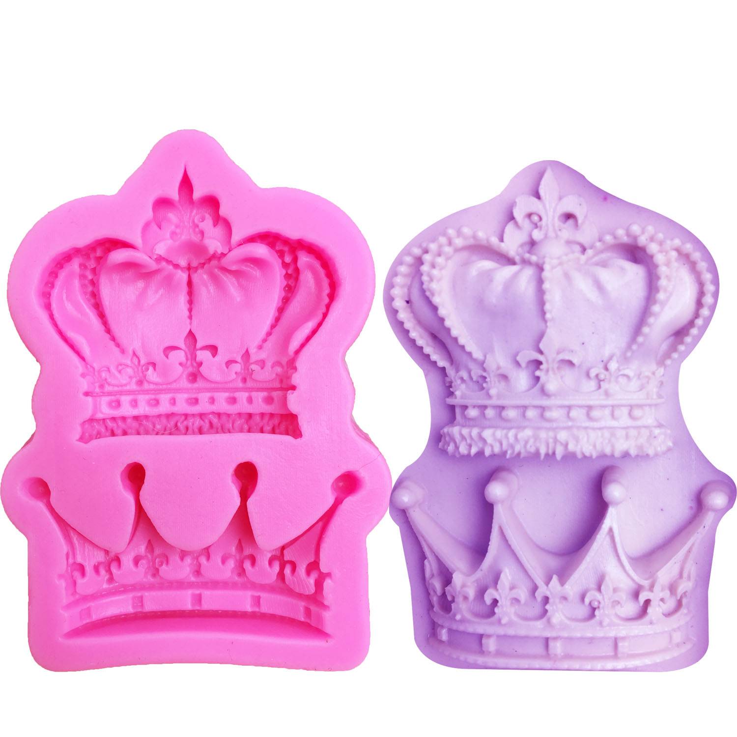 Crown Shaped Silicone Fandont Mold