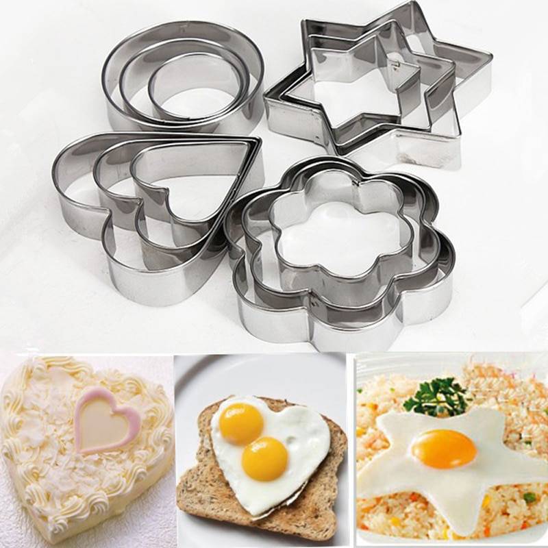 Stainless Steel Cookie Molds 12 pcs/Set