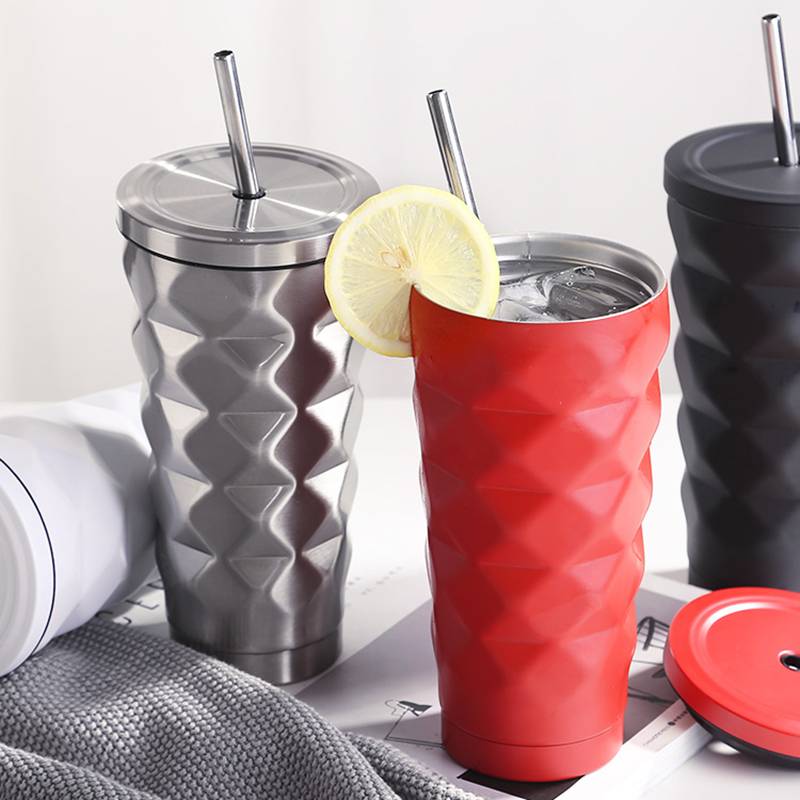 Stainless Steel Insulated Cup Drinkware Kitchen Accessories cb5feb1b7314637725a2e7: Black|Blue|Orange|Red|Silver|White