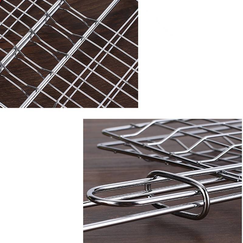 Stainless Steel Portable BBQ Grilling Basket