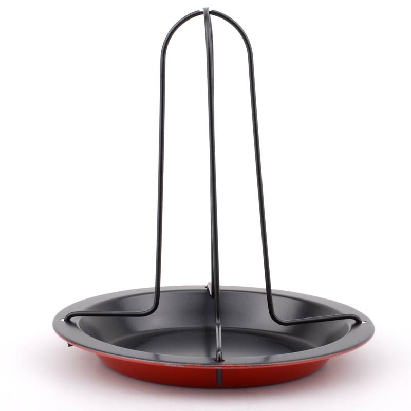 Upright Chicken Roaster Rack with Bowl
