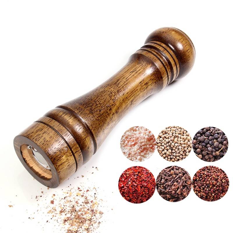 Wooden Salt and Pepper Mill with Strong Adjustable Ceramic Grinder Kitchen Accessories Tools & Gadgets 6f6cb72d544962fa333e2e: 10 inches|5 inches|8 inches