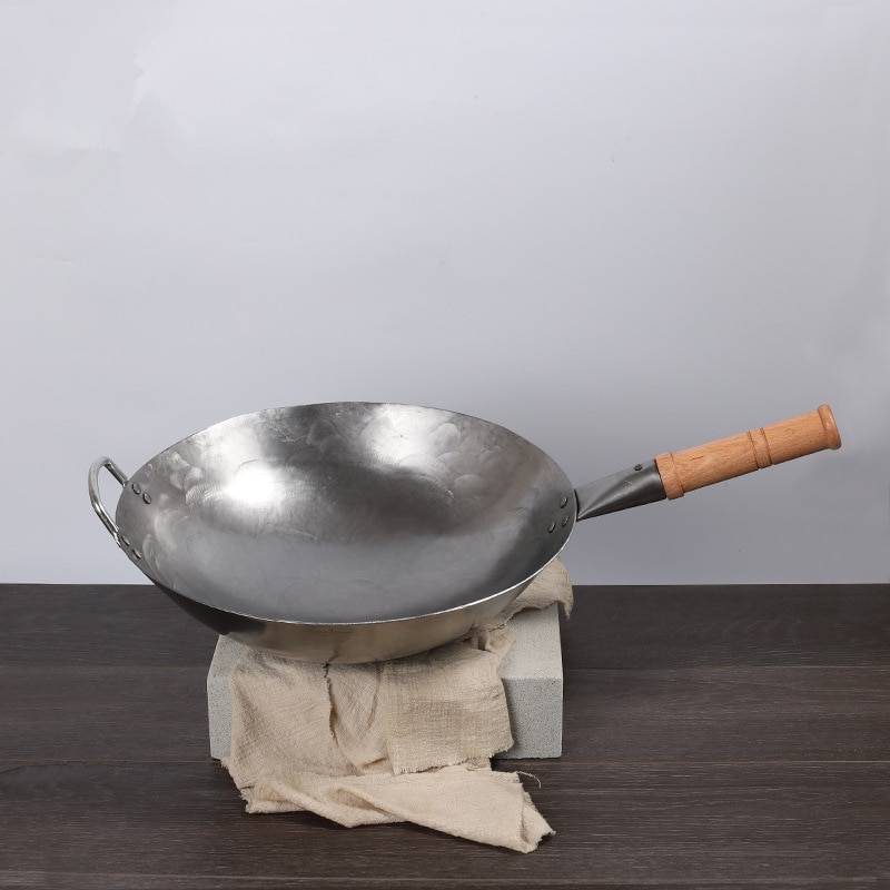 Traditional Iron Wok Pan Cookware Kitchen Accessories cb5feb1b7314637725a2e7: Gray|Light Gray|Slate Gray|Steel Gray