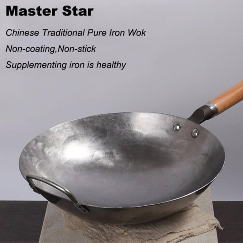 Traditional Iron Wok Pan