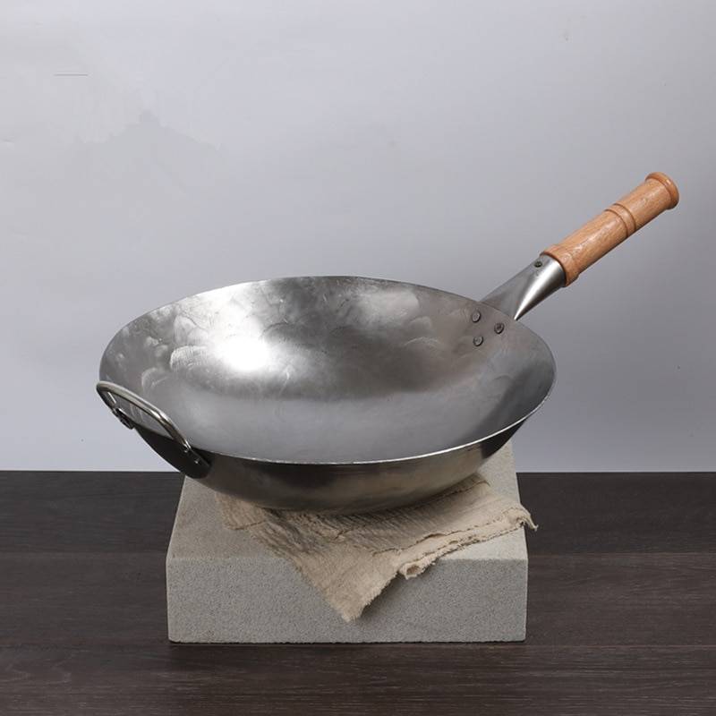 Traditional Iron Wok Pan Cookware Kitchen Accessories cb5feb1b7314637725a2e7: Gray|Light Gray|Slate Gray|Steel Gray