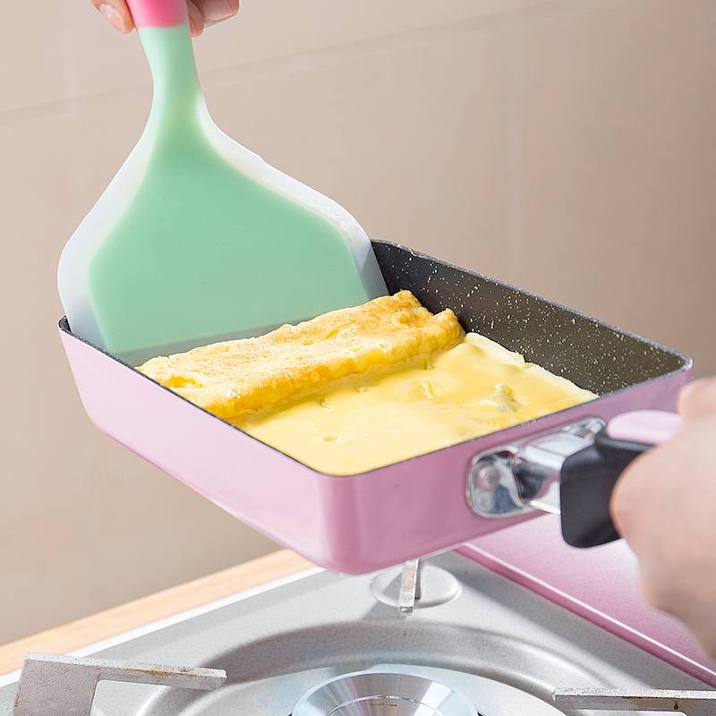 Non-Stick Colorful Stainless Steel Frying Pan Cookware Kitchen Accessories cb5feb1b7314637725a2e7: Blue Pan|Blue Pan / Green Spatula|Blue Pan / Orange Spatula|Green Spatula|Orange Spatula|Pink Pan|Pink Pan / Green Spatula|Pink Pan / Orange Spatula|Yellow Pan|Yellow Pan / Green Spatula|Yellow Pan / Orange Spatula