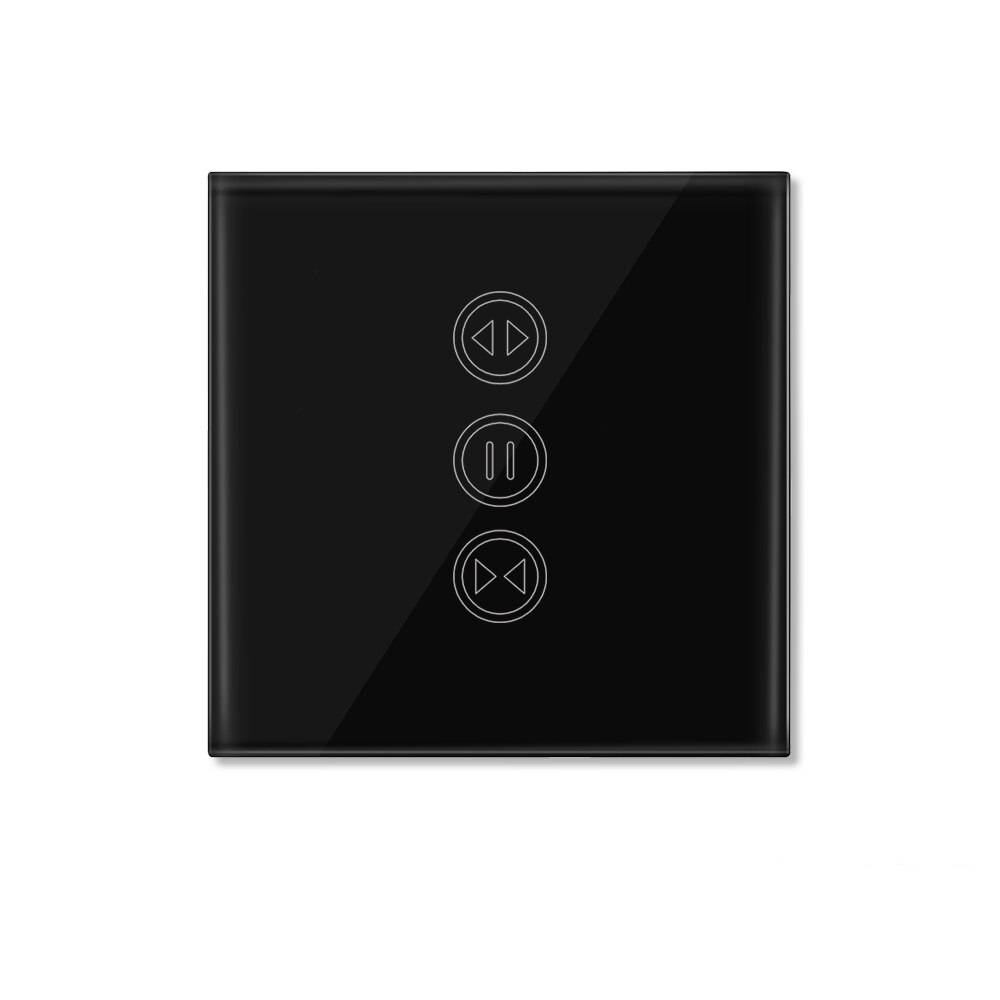 Smart WiFi Curtain Switch Consumer Electronics Smart Home cb5feb1b7314637725a2e7: Black|White