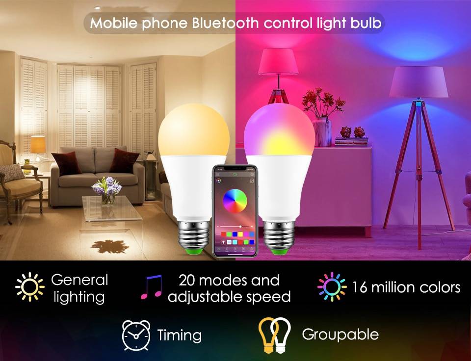 Wireless Smart RGB Light Bulb