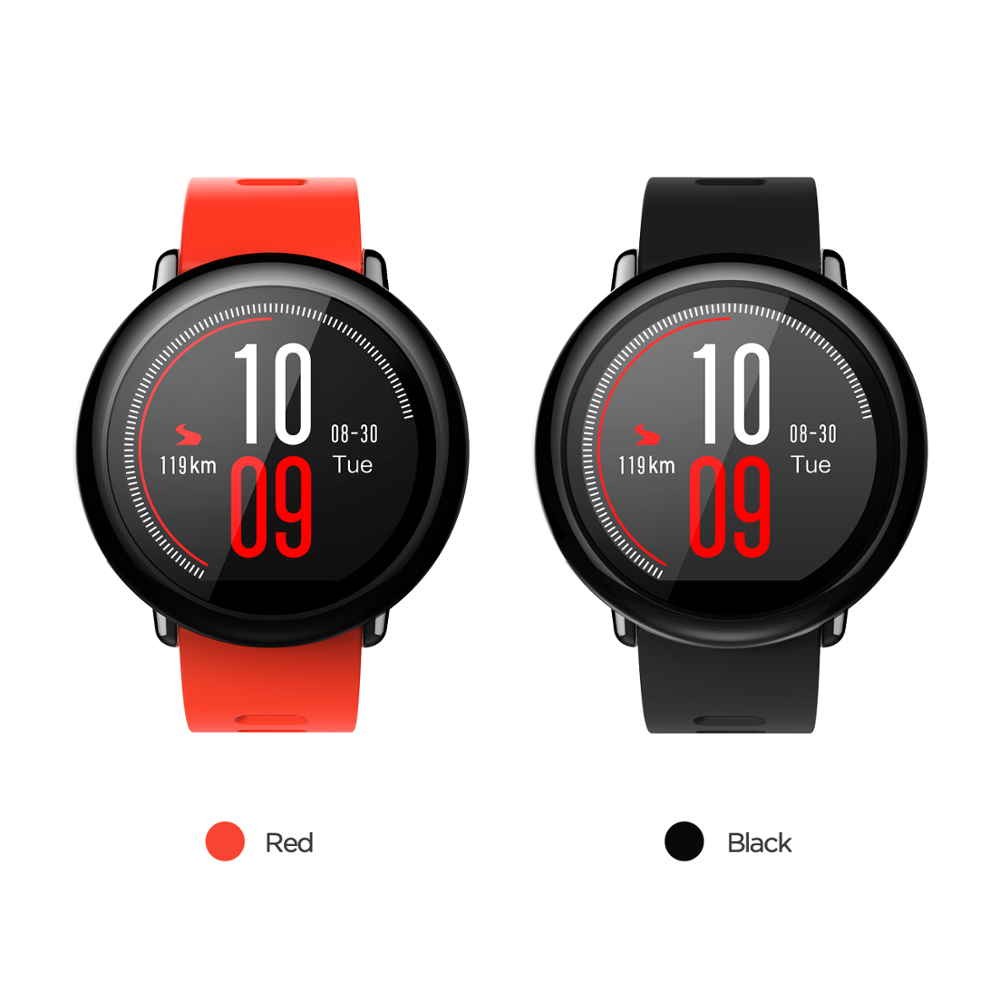 Two Tone Silicone Strap Smart Watch Consumer Electronics Smart Watches Smart Watches Watches cb5feb1b7314637725a2e7: Black|Red