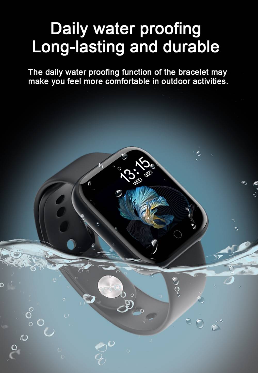Waterproof Stainless Steel Smart Watch