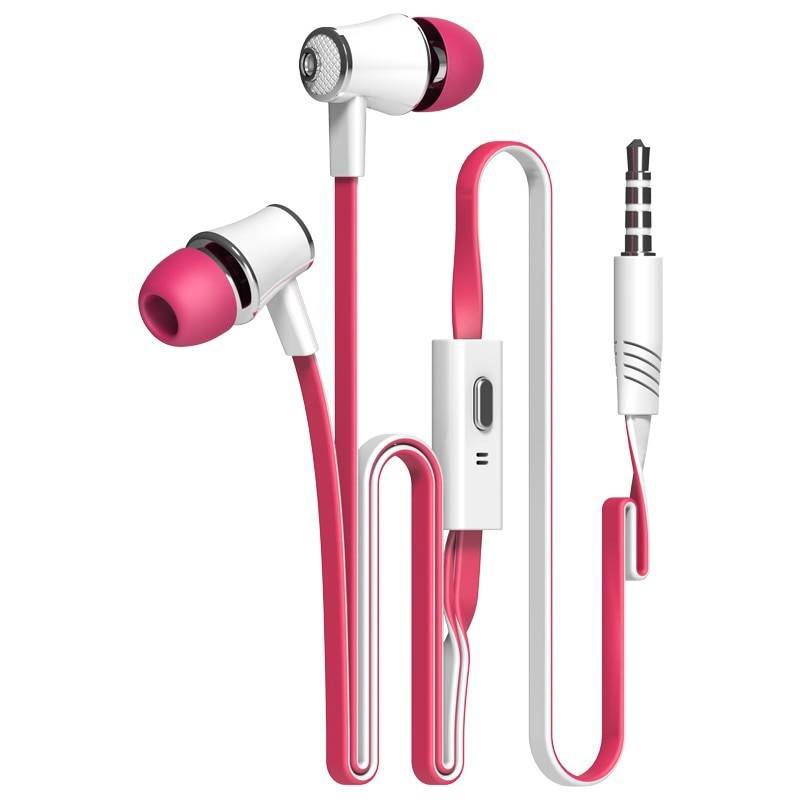 Colorful Flexible Hi Fi In Ear Earphones with Microphone Consumer Electronics Wearable Devices cb5feb1b7314637725a2e7: Black|Green Yellow|Pink|Red|Rose red|White|Yellow