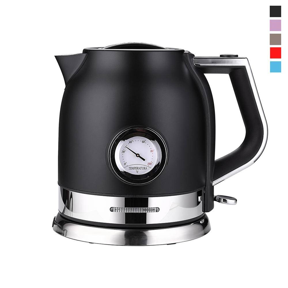 Colorful Electric Kettle with Thermometer Kitchen Accessories Tools & Gadgets cb5feb1b7314637725a2e7: Black|Brown|Pink|Red