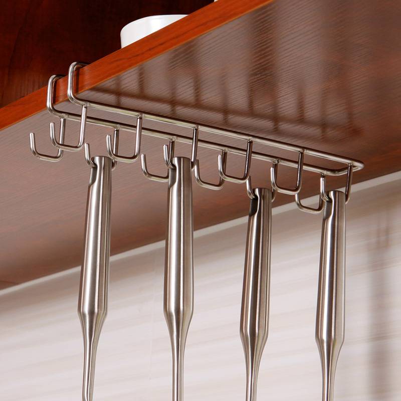 Cupboard Shelf-Mounted Hook Rack Kitchen Accessories Kitchen Accessories