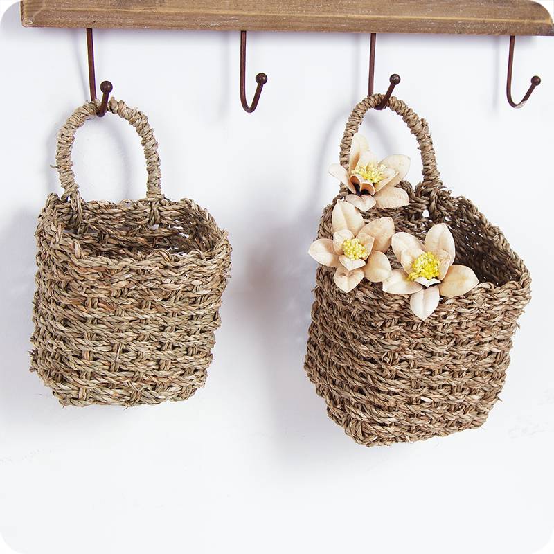 Handmade Flower Basket Tableware Kitchen Accessories Kitchen Accessories cb5feb1b7314637725a2e7: Big|small
