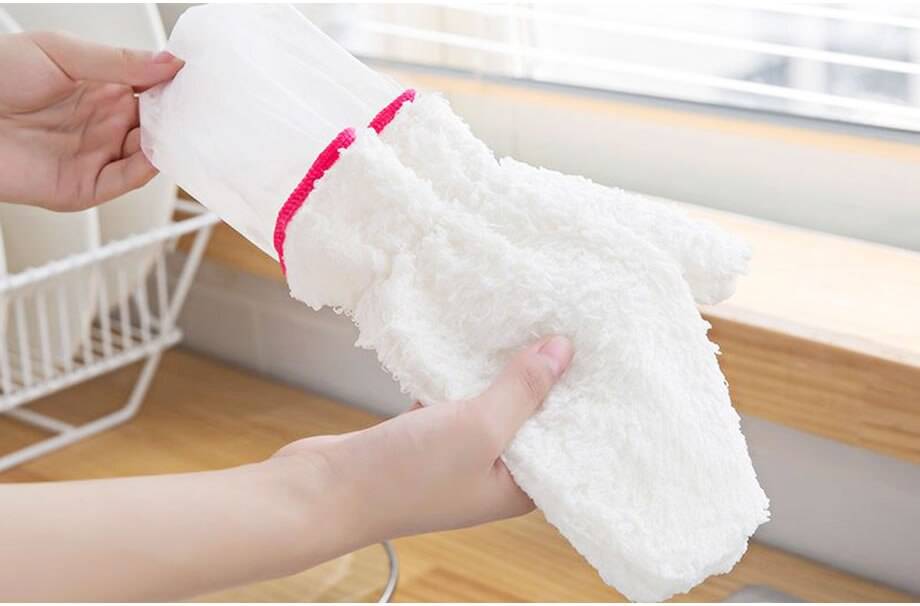 Anti-Slip Bamboo Fiber Cleaning Glove