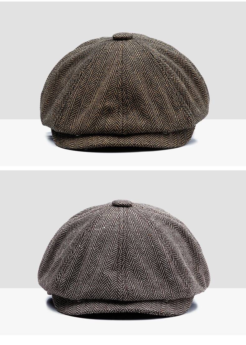 Men's Fashion Autumn Tweed Cap