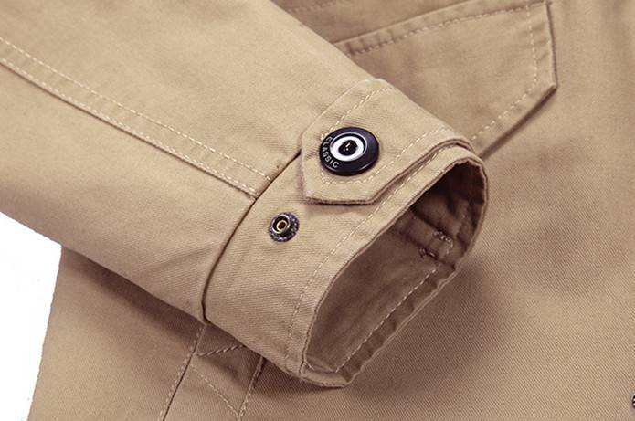 Elegant Demi-Season Casual Cotton Men’s Jacket Apparel Jackets & Coats Men cb5feb1b7314637725a2e7: Army Green|Black|Khaki