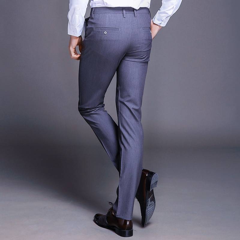 Slim Cotton Pants Apparel Men Trousers cb5feb1b7314637725a2e7: Black|Blue|Gray