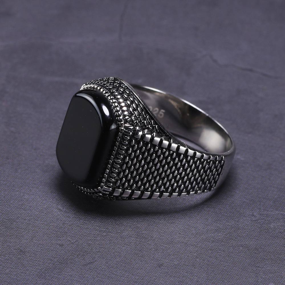 Men's Black Jewelry Ring