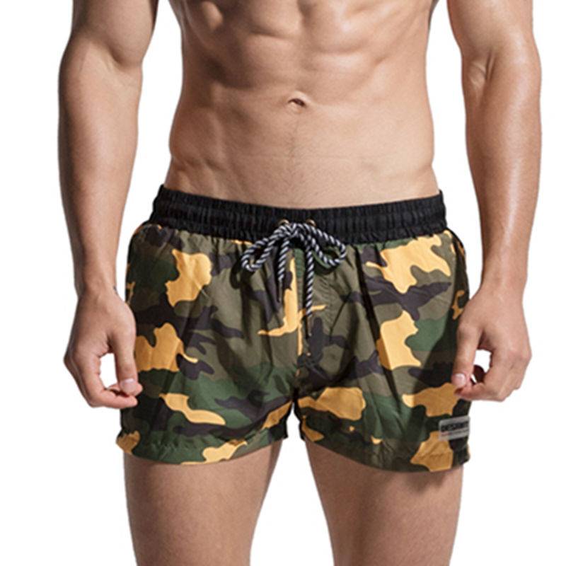 Swimming Shorts for Men with Camouflage Prints Apparel Beachwear Men cb5feb1b7314637725a2e7: Blue|Gray|Orange