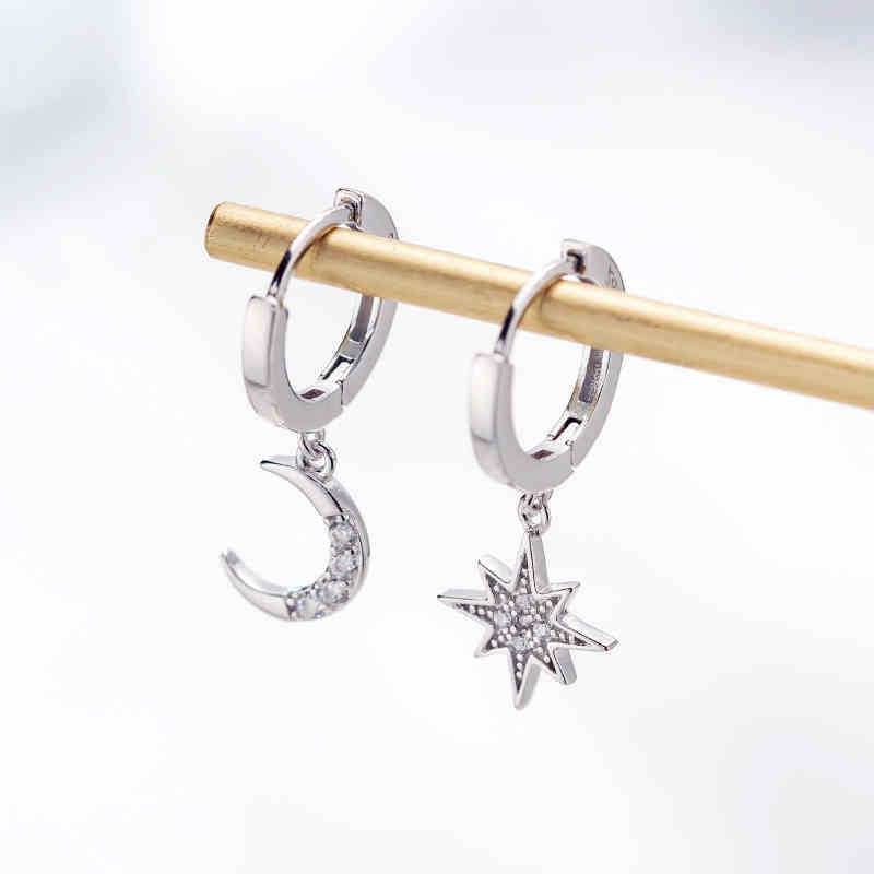 Women’s Star/Moon Shaped Dangle Earrings Earrings Jewellery 8d255f28538fbae46aeae7: Gold|Silver