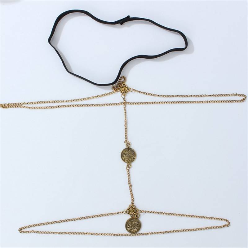 Women’s Boho Style Double Layer Leg Chain Body Jewelry Jewellery 8d255f28538fbae46aeae7: Gold|Silver
