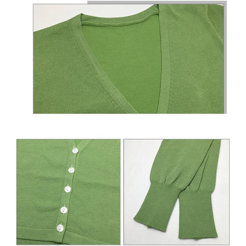 Women’s Knitted Cropped Cardigan Apparel Cardigans Women cb5feb1b7314637725a2e7: Black|Green|White
