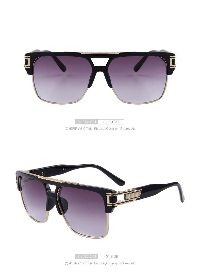 Men's Square Gradient Sunglasses