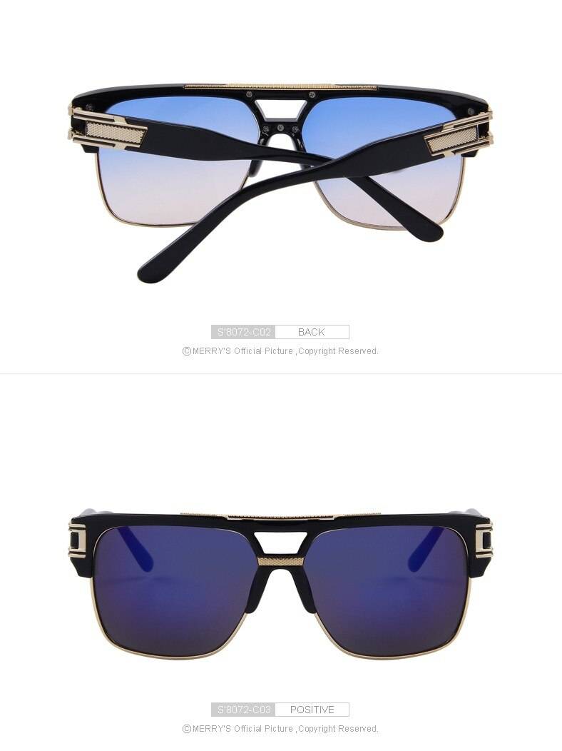 Men's Square Gradient Sunglasses